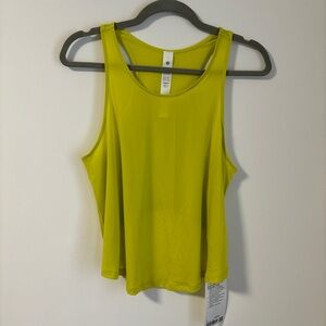 Lululemon neon yellow / chartreuse workout tank top NWT